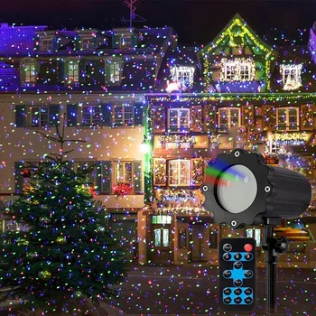 Kalėdų Lazerinius Projektorius, Šviesos, Lauko Judesio Firefly Raudona Žalia Mėlyna Lazerio Šviesa Projekcija su Nuotolinio Sodo Kraštovaizdžio