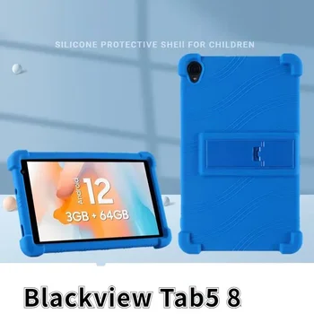 Atveju Blackview Tab5 8 Colių Planšetinį kompiuterį Tab 5 2023 Padengti Teclast P80 P85 P80T Minkšto Silikono Vaikai Sutirštės Kampuose Saugiai Funda