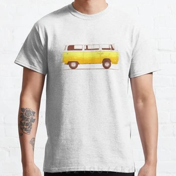 Geltona Van 2021 Nauja, vyriški T-shirt aukštos kokybės 100% medvilnės apvalios kaklo trumpomis rankovėmis T-shirt cool vyriški drabužiai