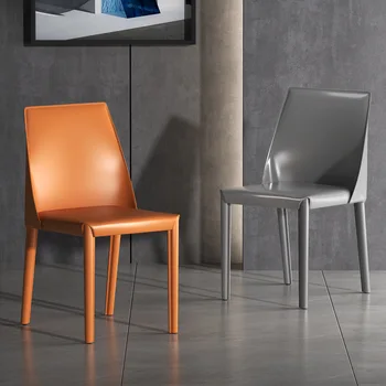 Italijos Minimalistinio Balno Oda Kėdės Šviesos Prabangių Namų Ergonomiškas Dizaineris Valgomojo Kėdė Pramonės Stiliaus Restoranas Fotelis