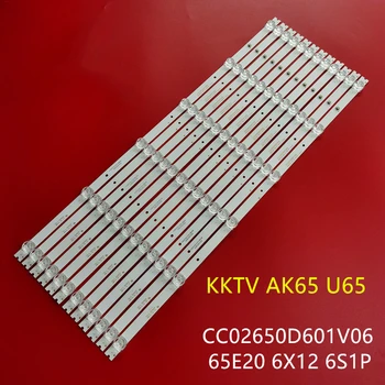LED apšvietimas KKTV AK65 U65 le-8822a CC02650D601V06 65E20 6X12 6S1P