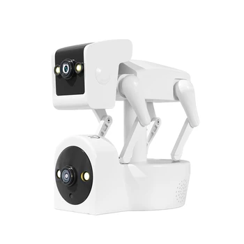 Plastikinis Robotas Šuo Kamera Spalvotas PTZ IP Dome Kameros Yoosee APP AI Humanoidų Aptikimo Baby Monitor-ES Plug