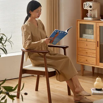 Medinių Šiaurės Valgomojo Kėdės Prabangus Modernus, Ergonomiškas Viešbučio Valgomojo Kėdės Dizaineris Minimalistinio Lounge Muebles Virtuvės Baldai
