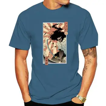 Japonijos Kariai Grafikos Vyrų T Shirts Afro Galvutės Tipas Ukiyo-E Spausdinimo Vyrų Marškinėlius Negabaritinių Drabužius, O-Kaklo Unisex Streetwear Tee