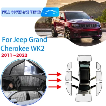 Visiškai Apima Stoglangis Už Jeep Grand Cherokee WK2 2011~2022 2018 Automobilių Priedai, Apsauga nuo Saulės, Stiklai, Šoninio Lango Skydelis