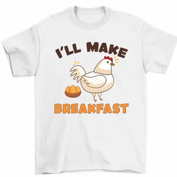 Aš, Kad Pusryčiai Marškinėliai Vištų Dedeklių Kiaušinių Juokingas Gyvūnas