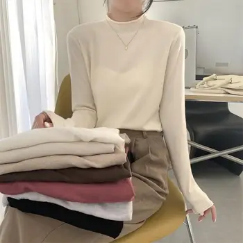 Atsitiktinis Kietas Ins Prarasti Long Sleeve T-marškinėliai, moteriški marškinėliai Topai Japonijos Ponios Ulzzang Moterų Harajuku Drabužiai Moterims