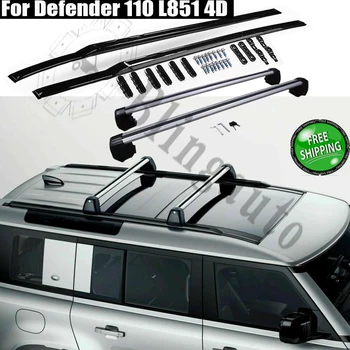 Tinka -Land Rover Defender L851 110 4D Stogo Bagažinės Kryžiaus Baras, Automobilių Vežėjo Bagažo Lentynos 4PCS Juoda