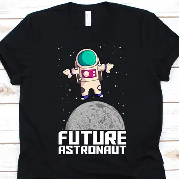 Ateities Astronautų Marškinėliai Mielas Dizainas Kosminėje Erdvėje Už Astronautai Meilužis Kosmonautas Mėnulyje